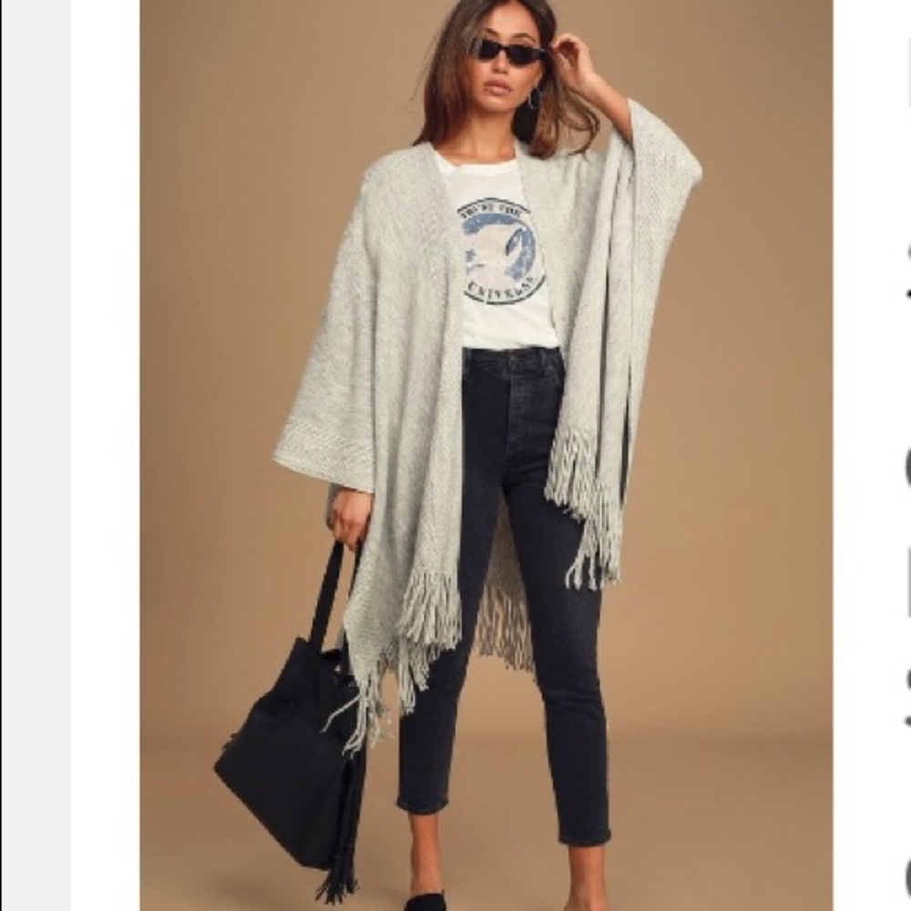 Lulus poncho shawl